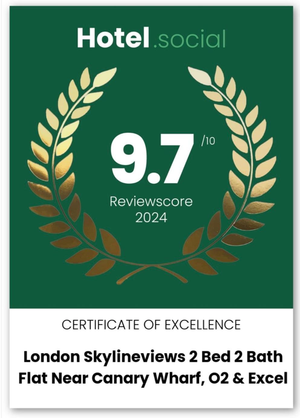 London Skylineviews 2 Bed 2 Bath Flat Near Canary Wharf, O2 & Excel Dış mekan fotoğraf
